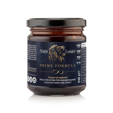 Night Longer Prime Formula Gel, 240gr Sofortwirkung, Extra Stark für aktive Männer, Ginseng & Tribulus Terrestris - 1 Stück