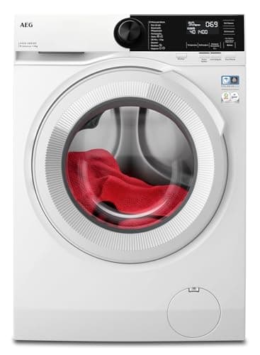AEG Waschmaschine, Serie 6000 ProSense Mengenautomatik, 9 kg, Leise, Nachlegefunktion, Kindersicherung, Schontrommel, Vollwasserschutz, Leichtbügeln-Option, 1400 U/min, LR6A65490