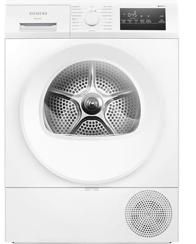 Siemens WT45HVA4, iQ300, Wärmepumpen-Trockner, 8 kg, autoDry, super40-Programm, 63 dB, Touch LED-Display, softDry, Outdoor-Programm, easyClean-Filter, Kindersicherung, Weiß