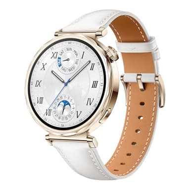 HUAWEI Watch GT 5 41 mm Smartwatch, Erweiterte Lauf- und Fahrradfunktionen, Gesundheitsmonitoring, Bis zu 7 Tage Akkulaufzeit, Kompatibel mit iOS & Android, +6 Monate erweiterte Garantie, Weiß