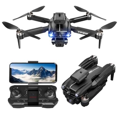 Drohne mit Kamera 4K,mini drohne für kinder Bürstenloser Motor 2 Akkus Lange Flugzeit Drohne mit Kamera Erwachsene Follow Me, unter 249g-Schwarz