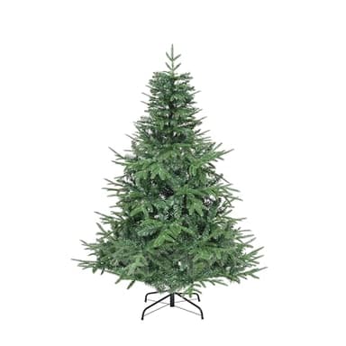 YITAHOME 152cm Premium Künstlicher Weihnachtsbaum, ca. 450 Spitzen PE Spritzguss & PVC, Naturgetreu Tannenbaum mit Klappsystem-Rahmen & Metallständer, Schnellaufbau für Zuhause Geschäfte, 152 x Φ75cm