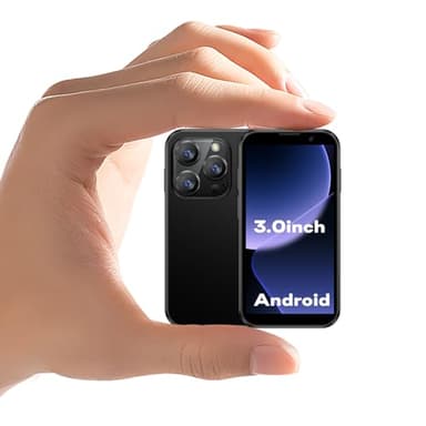 ZOKOE 3G - kleine Handys, Kind - Smartphones, Android 9.0, 3,0 - Zoll - Bildschirm, 2GB RAM, 16GB ROM, 5,0 Megapixel, 900 - mAh - Batterie, Gesichtserkennung, tragbares Handy (XS18-Schwarz)