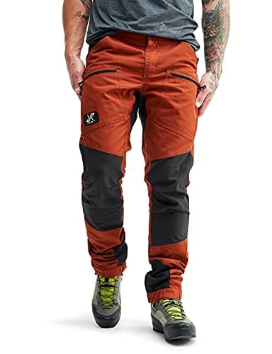 RevolutionRace Herren Nordwand Pro Pants, Hose zum Wandern und für viele Outdoor-Aktivitäten, Rusty Orange, L