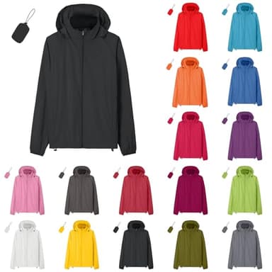 Faltbare Regenjacke Herren Ultraleicht Mit Tasche 2xl Schwarz Wasserdicht Atmungsaktiv Outdoorjacke Mit Kapuze Leichte Freizeitjacke Fahrrad Windbreaker Funktionsjacke Für Wandern Reisen Xxxl Xl Grün