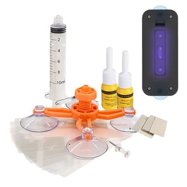 Steinschlag Reparaturset Windschutzscheibe Windschutzscheiben Riss Reparaturset Windschutzscheibe Reparaturset Auto Glas Reparatur Mit Saugnapf UV Lampe Zur Verschiedene Rissreparaturen An Laminierten