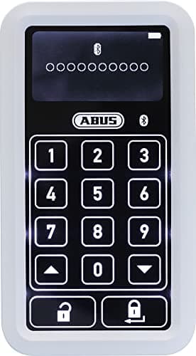 ABUS HomeTec Pro Bluetooth-Tastatur CFT3100 - Codeeingabe Zum Öffnen Der Haustür - Für Den HomeTec Pro Bluetooth-Türschlossantrieb CFA3100 - Weiß