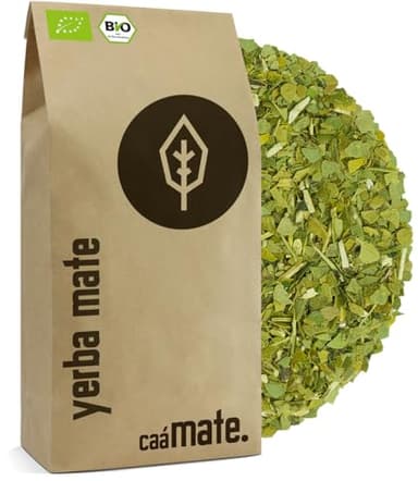 Yerba Mate Tee BIO 1KG ● Das Original ● gereift ● ungeröstet ● luftgetrocknet ● rauchfrei ● plastikfrei ● fair ● Matetee aus Mateblättern, Mateaststückchen und Mateblattpulver ● DE-ÖKO-006