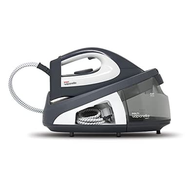 Polti Vaporella Simply VS10 12, Dampfbügeleisen mit herausnehmbarem 1,5-Liter-Wassertank, max. Pumpe 6,5 bar, Leistung 2200 W, ECO-Funktion, Grau und Weiß