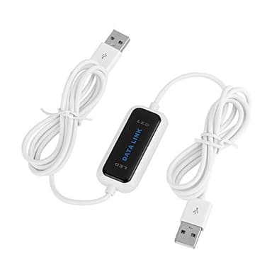 Tbest Pc Zu Pc Linkkabel, USB Link Kabel,Datenübertragungskabel Pc Zu Pc, USB 2.0 Online Laptop PC zu PC Daten Link Datei Transfer Kabel Brücke EC