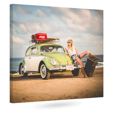 colorland. Leinwand Bilder mit eigenen Fotos 30x30 (Quadratisches Format) personalisiert Bild Leinwandbild personalisiert Kunstdruck Personalisierbares Geschenk