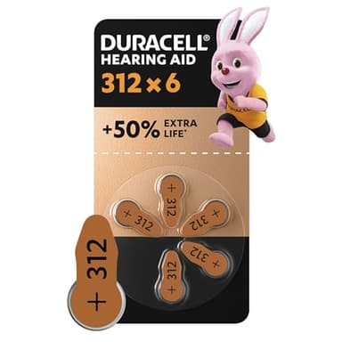 Duracell Hörgerätebatterien Typ 312 (6er-Pack)
