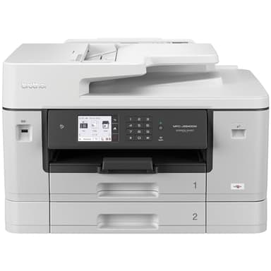 Brother MFC-J6940DW DIN A3 4-in-1 Farbtintenstrahl-Multifunktionsgerät (2 x 250 Blatt Papierkassette, Drucken, scannen, kopieren, faxen), Weiß, Mittel