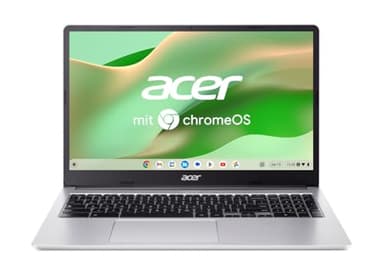 Acer Chromebook 315 (CB315-4H-C6V3) Laptop, 15,6" FHD Display, Intel Celeron N4500, 8 GB RAM, 128 GB eMMC, Intel UHD Graphics, Google ChromeOS, Silber