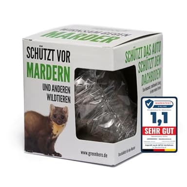 Green Hero Marderschreck zur Marder Abwehr Schutz für Auto, Haus und Garage