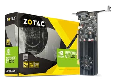 Zotac GeForce GT 1030 Grafikkarte (NVIDIA GT 1030, 2GB GDDR5, 64bit, Base-Takt 1227 MHz / Boost-Takt 1468 MHz, 6 GHz)