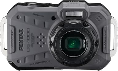 PENTAX WG-1000 (Grau), wasserdichte Digitale Kompaktkamera, konzipiert für gelegentliche Outdoor- und Unterwasserfotografie, wasserdicht bis zu Einer Tiefe von 15 Metern (bis zu Einer Stunde)