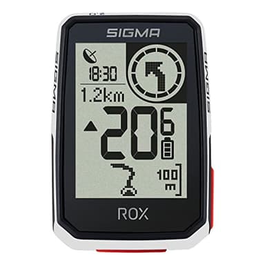 SIGMA ROX 2.0 White | Fahrradcomputer kabellos GPS & Navigation inkl. GPS Halterung | Outdoor GPS Navigation für pures Fahrvergnügen