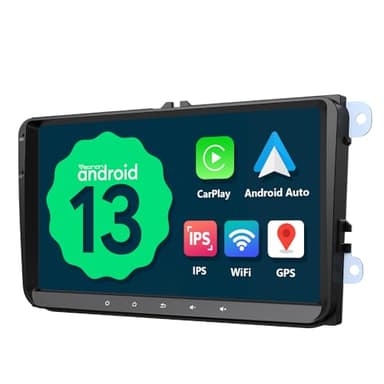 Eonon 9 Zoll Android 13 Autoradio für VW T5 Golf VI/V Polo Touran Kompatibel mit SEAT Skoda 2+32GB CarPlay Android Auto GPS Bluetooth USB EQ WiFi Bildschirmspiegelung SWC VWA13