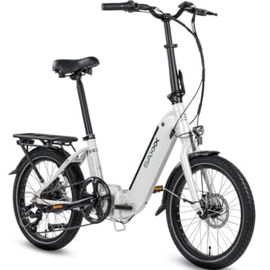 SAXXX E Bike Klapprad 20 Zoll mit 36V 11.4Ah Akku, E Fahrrad Herren mit 7 Gang Kettenschaltung, Elektro Klapprad mit Scheibenbremsen 90KM Lange Range, Elektrofahrrad Pedelec 25 km/h für Herren Damen