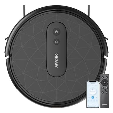 AIRROBO P20 Saugroboter, Roboter Staubsauger mit 2800Pa Saugkraft, Selbstaufladend, WLAN, 120 Minuten Laufzeit, Roboterstaubsauger für Teppiche, Tierhaare, Hartböden