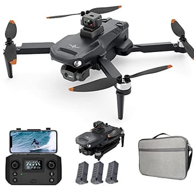 X-Verse KF106 MAX Drohne mit Kameras 4K HD EIS, 3 Achsen Gimbal, 360° Hindernis Vermeidung, Professionelle GPS Faltbarer Quadcopter mit Bürstenlosem Motor, 22 Minuten Flugzeit, 3 Batterien
