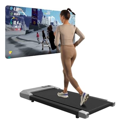 Copant Walking Pad Geeignet für High-Tech-Geräte, 6 km/h Laufband Schreibtisch mit APP-Steuerung, 136 KG Laufband für Zuhause mit Professionelle Trainingskurse & Multi-Runner-Rennen