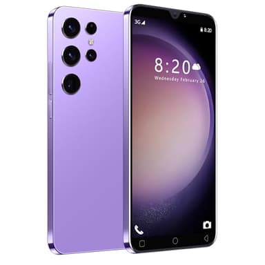 JoyHandy-J24Ultra Cheap Smartphone, 5.0'' Dual SIM Dual Camera, 16GB ROM 128GB Extension, Android 9.0, Face ID/WiFi/GPS 3G Mobile Phones (Purple)