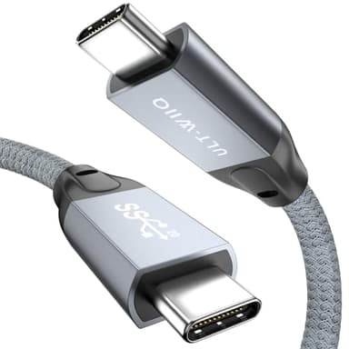 ULT-WIIQ USB C Kabel 20Gbps 100W 240W 2m, USB C 3.2 Gen2x2 Daten Kabel, PD 3.1 240W Schnellladekabel, 5K60Hz 4K144Hz 2K240Hz Videoübertragung für Laptop, Handy, Steam Deck, Tablet, SSD, USB C Monitor