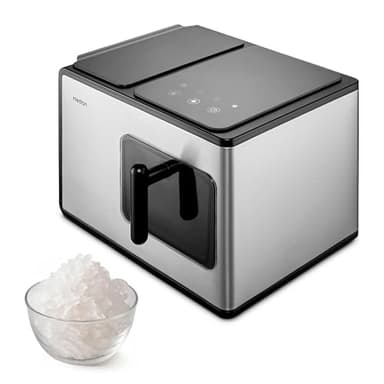 MEDION Eiswürfelmaschine (Nugget Eiswürfel, Crushed Ice, perfekt für Getränke & Cocktails, 2 Liter Tank, bis zu 15kg Eiswürfel, kurze Produktionsdauer ca. 5 Min., selbst reinigend, MD11960)