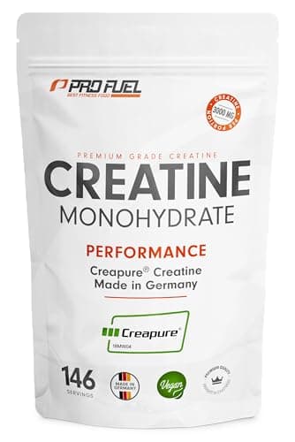 Creapure® Creatin Monohydrat Pulver 500g - das Premium Creatine aus Deutschland - extra hochdosiert für Fitness & Kraftsport - hochwertiges Kreatin 100% Made in Germany - laborgeprüft & 100% vegan