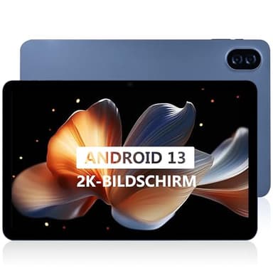 Veidoo 12 Zoll Tablet Android 13, 16GB (8+8 Expand) RAM+256GB ROM / 1TB TF Gaming Tablet, 2K 1200x2000 In-Cell Touchscreen, Octa-Core Prozessor, 7000mAh Akku, 2.4G & 5G WiFi