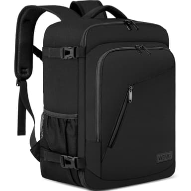 Handgepäck 40x30x20 Handgepäck Rucksack 40x30x25 für Eurowings Klein 24L Reiserucksack für Flugzeug Handgepäck Tasche Laptop Rucksack 14 Zoll mit USB Ladeanschluss Reisetasche für Herren Damen,Schwarz