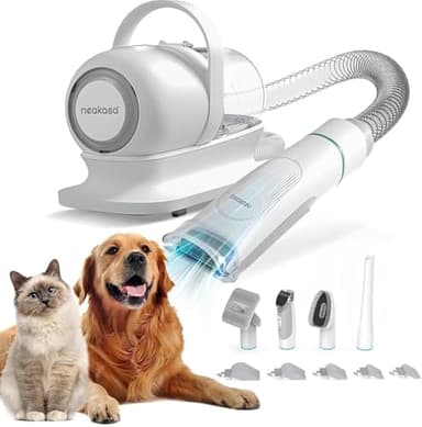 Neabot Neakasa P1 Pro Hundeschermaschine mit Tierhaar Staubsauger 13000 Pa Haustierpflegeset, leise Schermaschine Hund Katze Tierhaarschneidemaschine Tierhaarentferner, 5 bewährten Pflegewerkzeugen