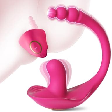 Vibration für Frauen Sex Spielzeug für die Frau Paare mit App, 2in1 Vibrator G-Punkt Anal Klitoris Vibratorensets 10Modi, Leise Tragbarer Vibratoren Bdsms Sexspielzeug Extrem Sex Toyset für Woman Rosa