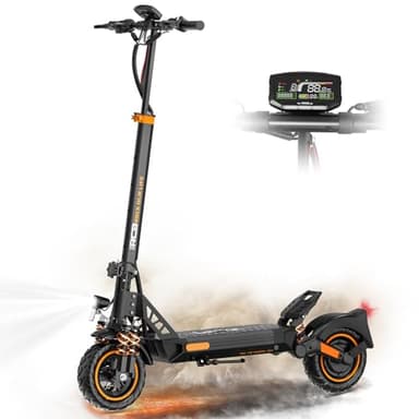 RCB D5 PRO Elektroroller, E-Scooter mit Straßenzulassung (ABE), 100-140KM Reichweite, 27Ah Batterie, 500W Motor, 10 Zoll Flatproof-Reifen,APP-Steuerung, Doppelter Stoßdämpfung, Faltbar Elektro-Roller