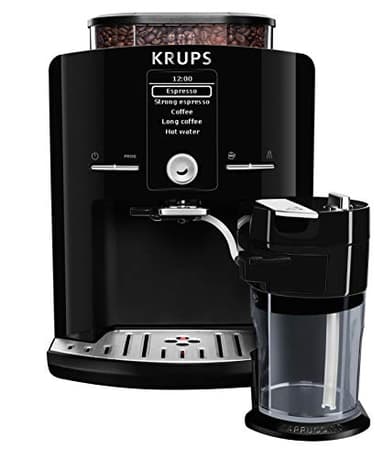 KRUPS EA8298 Kaffeevollautomat Latt'Espress One-Touch-Funktion | 1,7 L | 15 bar | LC Display | Cappuccinatore | schwarz