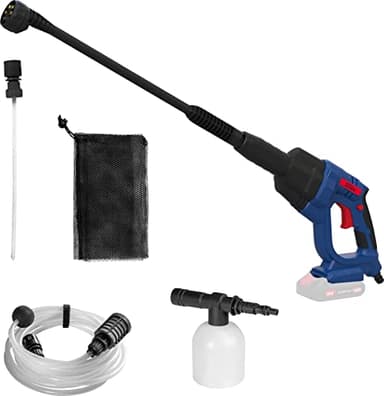 Güde 58441 Akku Druckreiniger DR 18-0 (18 V, Easy-Energy-Exchange, 22 bar max. Druck, 120 l/h max. Fördervolumen, 6-Fach Multifunktionsdüse, selbstansaugend, ohne Akku & Ladegerät)