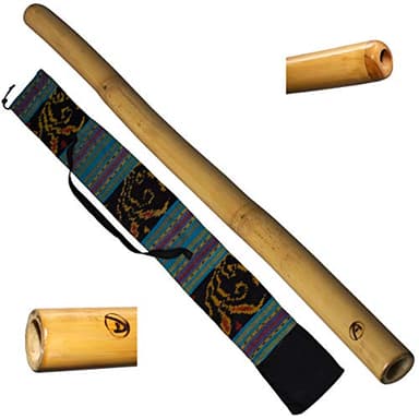 Australian Treasures - DIDGERIDOO - PRO-series 120cm - didgeridootasche - didgeridoo für anfänger. KOSTENLOSER DIDGERIDOO-SCHLÜSSELANHÄNGER UND RABATTGUTSCHEIN FÜR DIDGERIDOO-UNTERRICHT INKLUSIVE