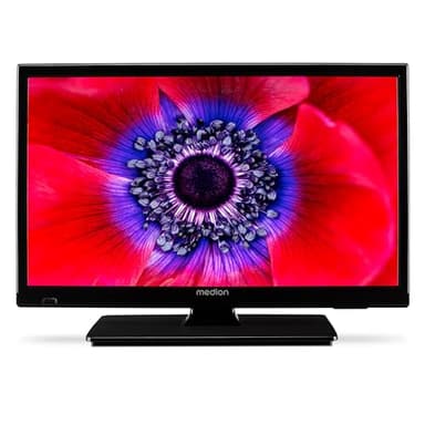 MEDION 47 cm (19 Zoll) HD Fernseher mit DVD-Player (perfekt für Camping Wohnmobil LKW Garten, 12V KFZ Car-Adapter, Triple Tuner Receiver, HDMI, USB, MD 819001)