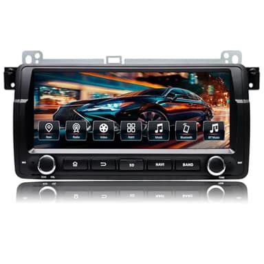 CAWELL Android 13.0 Autoradio für BMW E46 M3 Rover 75 MG ZT mit 8.8" IPS Bildschirm Mediareceiver 1 Din Radio Eingebautes Carplay Android Auto Navi Mit Bluetooth 4G (Android 13,4GB+64GB)