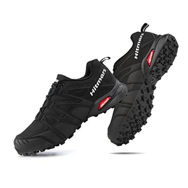 Hitmars Trailrunning Schuhe Männer Herren Trail Running Traillaufschuhe Damen Wanderschuhe Trekkingschuhe Unisex Laufschuhe Schwarz EU 43
