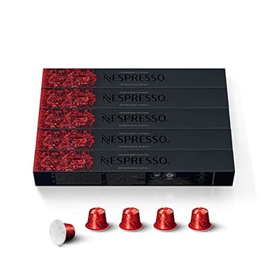 NESPRESSO ORIGINAL Ispirazione Napoli, Dunkle Röstung, Kompatibel mit ORIGINAL Kaffeemaschinen, Kapsel Set aus 50 Kaffeekapseln