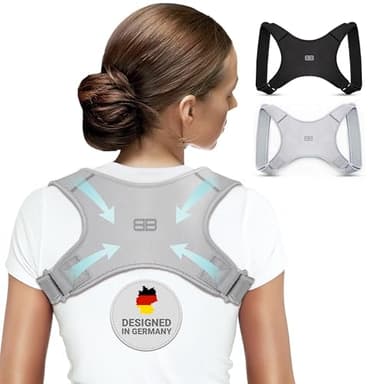 Back Bodyguard Haltungskorrektur - Innovativer Rücken Geradehalter für eine aufrechte Körperhaltung - Rückenstütze - Rückenstabilisator ,Grau,S