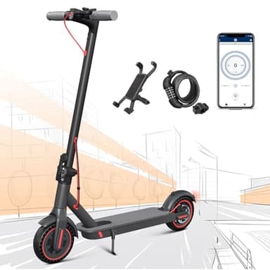 8.5" E Scooter mit Straßenzulassung，36V10.4Ah Batterie und 350W Motor Zusammenklappbarer Elektroroller, Reichweite 35KM, Geschwindigkeit bis zu 20KM/H, Reifen Belastung 100KG
