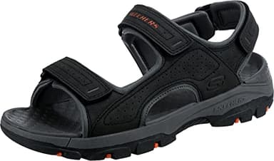 Skechers Tresmen-Garo Wassersandale für Herren mit offenem Zehenbereich, Schwarz, 10.5 Medium US