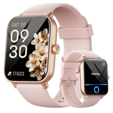 Fitpolo Smartwatch Damen mit Telefonfunktion, 1,8" Smart Watch Fitnessuhr mit Herzfrequenz/SpO2/Stress/Schlafmonitor/Alexa, Uhr Damen mit 140+ Sportmodi, IP68 Wasserdicht Sportuhr für Android iOS