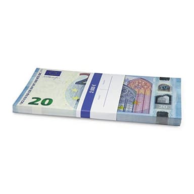 Litfax GmbH 20€ Euroschein/Euro-Geldscheine ca. 175 x 91 mm/banderoliert, je Pack. 75 Stück (1 PG) …