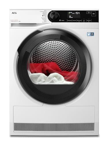 AEG Wärmepumpentrockner 8 kg, Serie 8000 AbsoluteCare Wolle- und Seidetrocknung, Testsieger der Stiftung Warentest, A+++, Energiesparend, Trommelbeleuchtung, Knitterschutz, TR8AMZ68