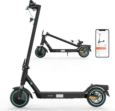 E-Scooter, Elektroroller mit Straßenzulassung (ABE), Max.20 KM/H, 8,5- Zoll，400W Motor，Komfortable Stoßdämpfung, APP-Verbindung, Faltbar, LED-Display, Doppelbremse, Doppelstoßdämpfer